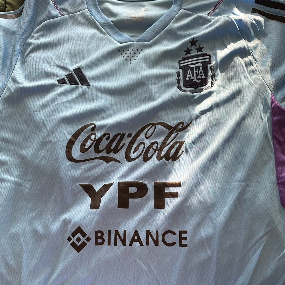 Argentina training jersey three stars double extra large